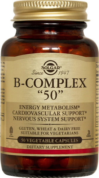 Solgar - B-Complex 50 - 50 Vegetarian Capsules