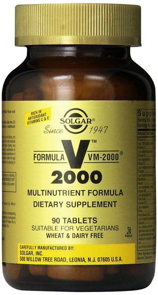 Solgar Formula Multinutrient System VM-2000 Tablets, 90 Count