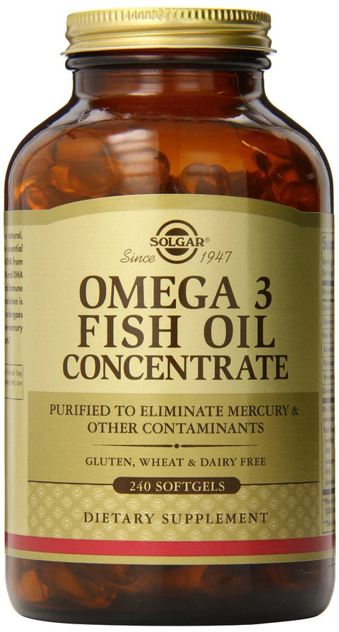 Solgar Omega-3 Fish Oil Concentrate Supplement