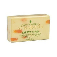 Sunaroma Papaya Soap with Sweet Almond Oil 5 Oz