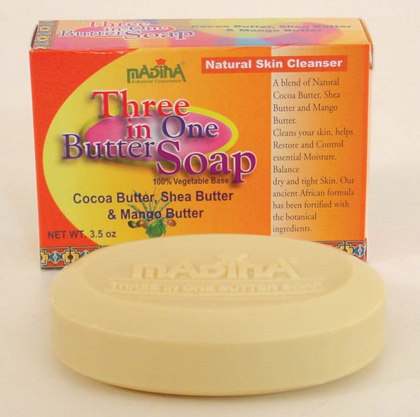 Madina Three In One Butter Bar Soap 3.5 oz
