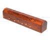 Wooden Coffin Incense Burner Storage Compartment