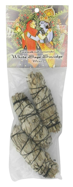 Ramakrishnananda's Gifts White Sage Mini Bag of 3 Sticks