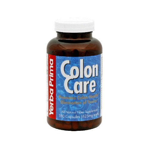 Yerba Prima Colon Care Capsules, 180-Count