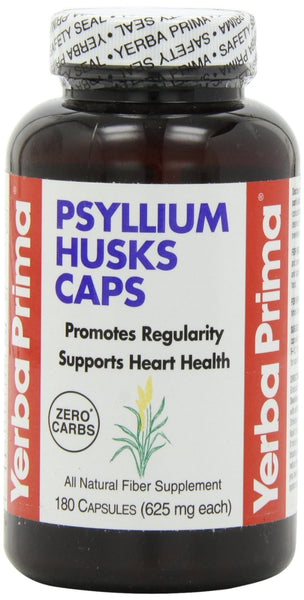 Yerba Prima Psyllium Husks , 180 Capsules