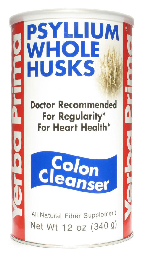 Yerba Prima Psyllium Whole Husks Colon Cleanse 12 oz