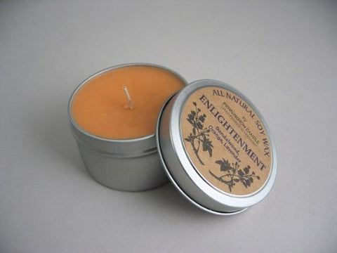 All Natural Soy Wax by Bennington Candle Travel Tin Size