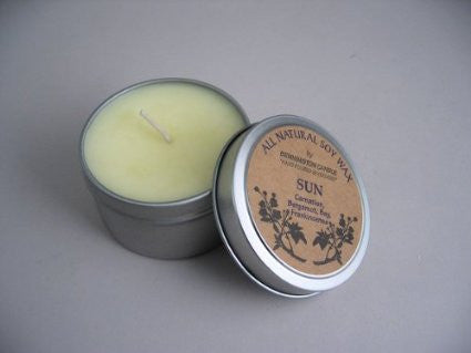 All Natural Soy Wax by Bennington Candle Travel Tin Size