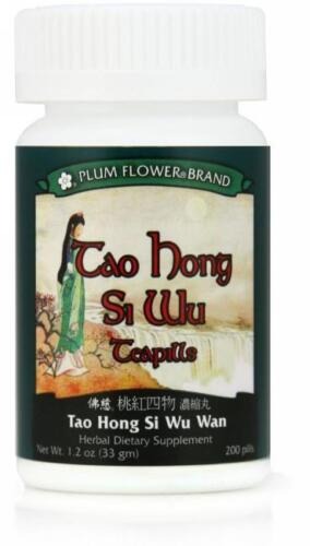 Tao Hong Si Wu Tang Teapills (Tao Hong Si Wu Tang Wan), 200 ct, Plum Flower