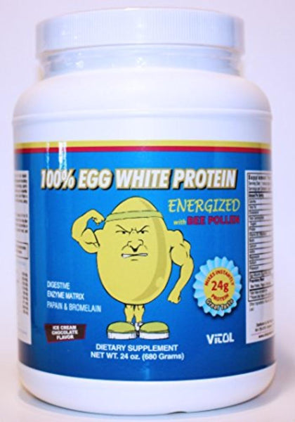 Vitol 100% Egg White Protein 24 oz Chocolate